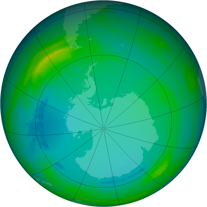 Ozone Map 1991-07-23